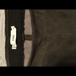 Vince lamb suede leggings